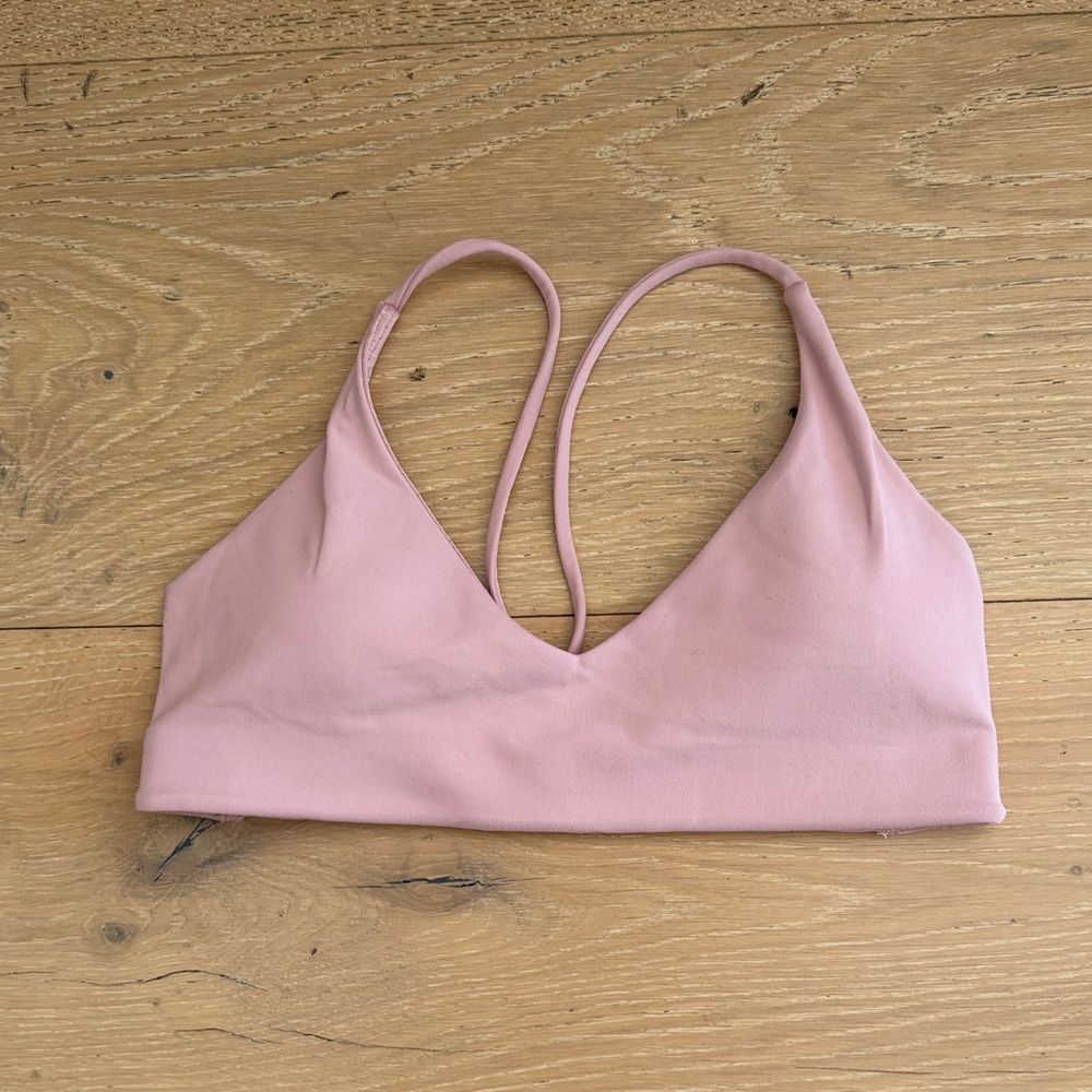 Light Pink V-Neck Wireless Bralette — Soft Everyday Support - FORM